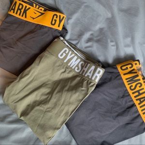 3 pairs of DAMAGED gymshark fit leggings